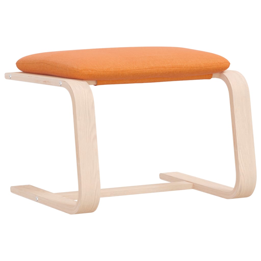 vidaXL Υποπόδιο Σκούρο Κίτρινο 51 x 41 x 40 εκ. Υφασμάτινο