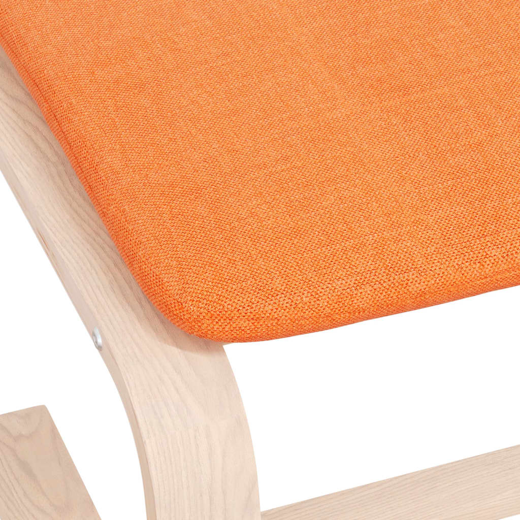 vidaXL Υποπόδιο Σκούρο Κίτρινο 51 x 41 x 40 εκ. Υφασμάτινο