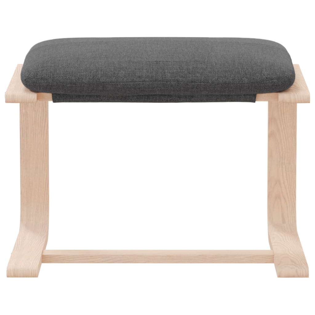 vidaXL Υποπόδιο Σκούρο Γκρι 51 x 41 x 40 εκ. Υφασμάτινο