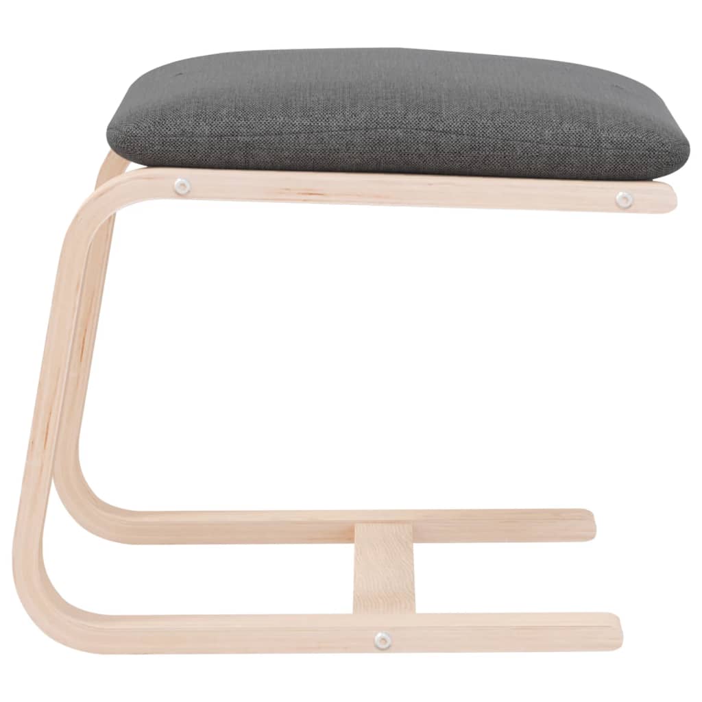 vidaXL Υποπόδιο Σκούρο Γκρι 51 x 41 x 40 εκ. Υφασμάτινο