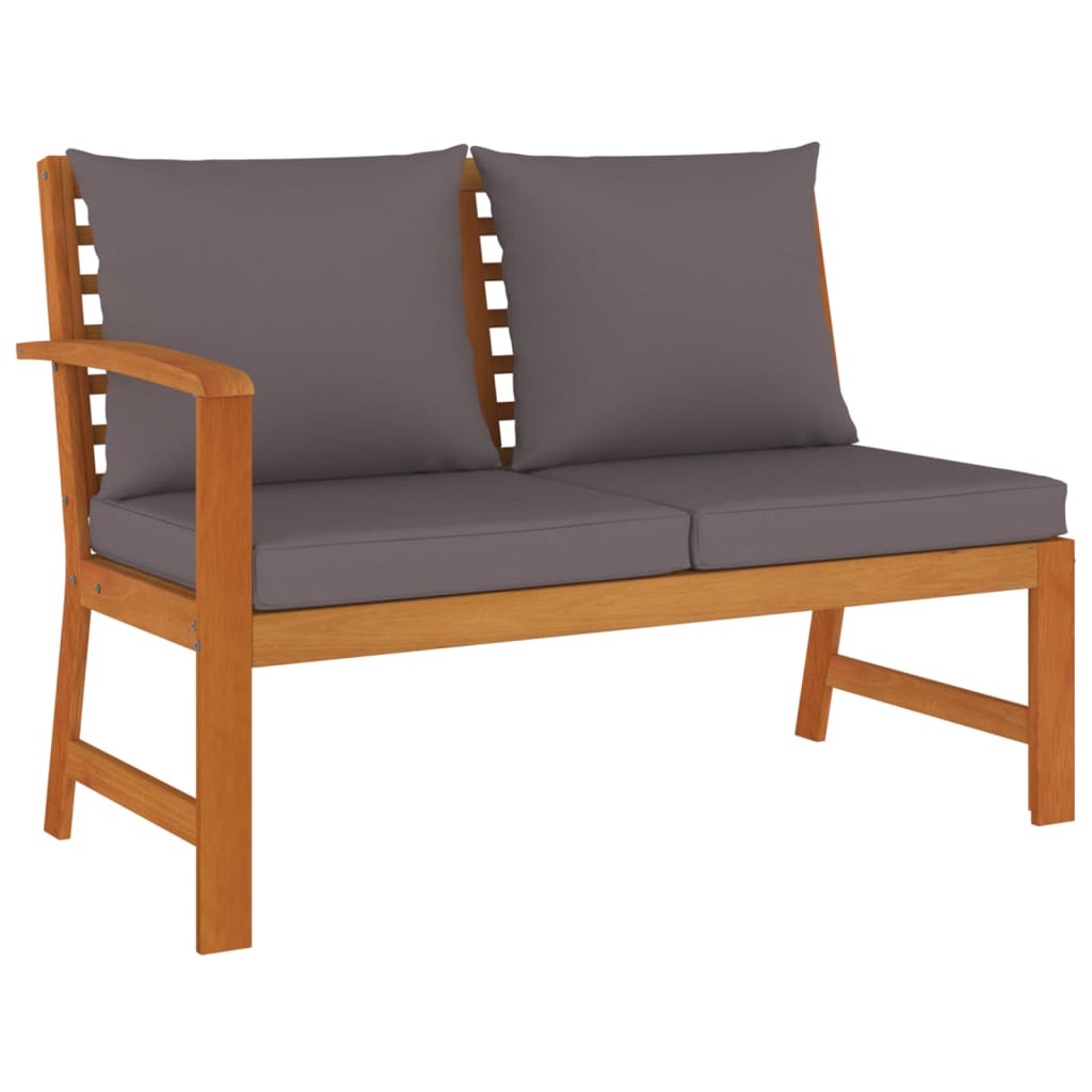 vidaXL Σετ Τραπεζαρίας Κήπου 6 τεμ. Μασίφ Ξύλο Ακακίας με Μαξιλάρια