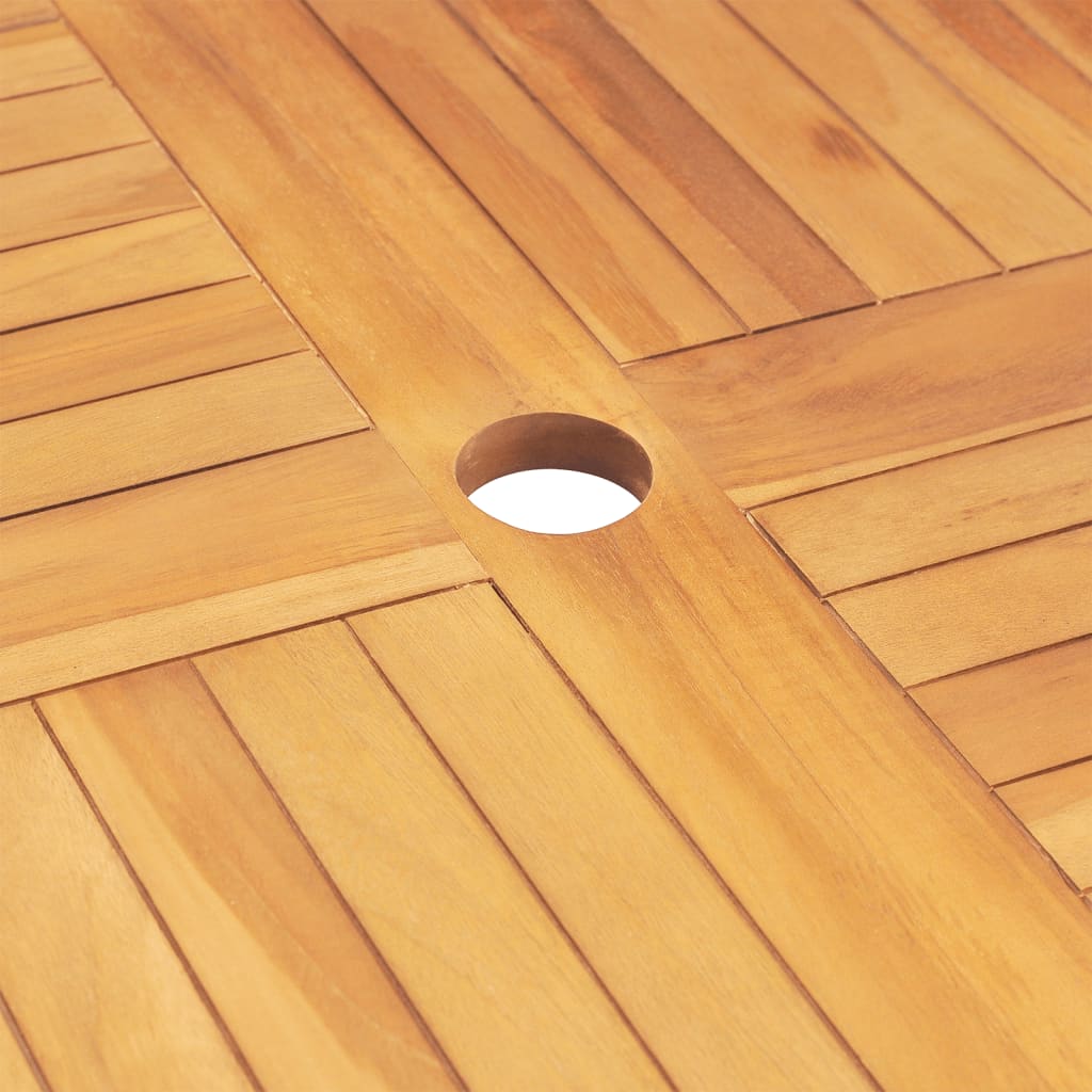 vidaXL Σετ Τραπεζαρίας Κήπου 5 Τεμαχίων από Μασίφ Ξύλο Teak