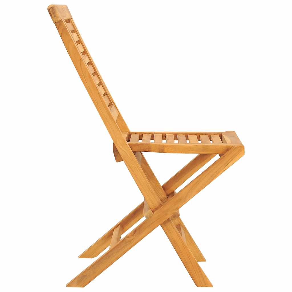 vidaXL Καρέκλες Κήπου Πτυσσόμενες 6 τεμ. 47x63x90 εκ. Μασίφ Ξύλο Teak