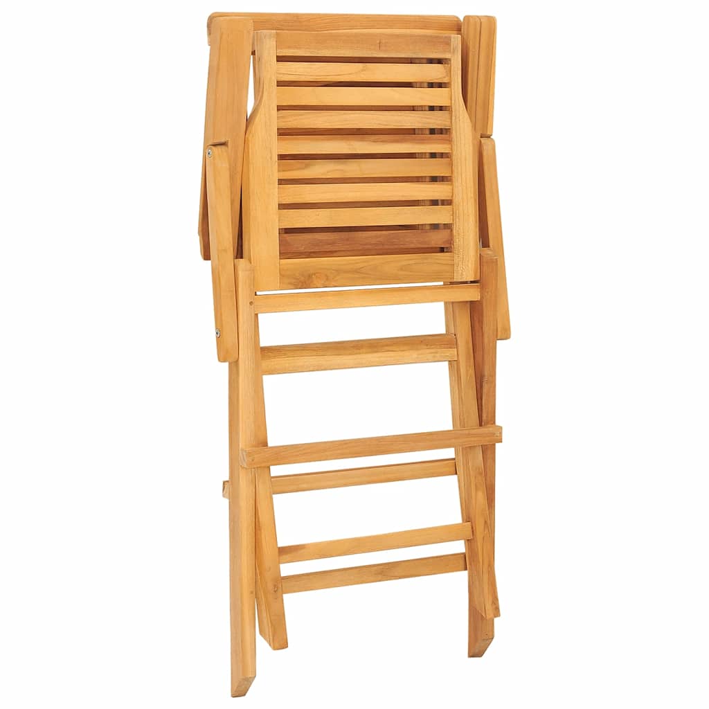 vidaXL Καρέκλες Κήπου Πτυσσόμενες 4 τεμ. 56x63x90 εκ. Μασίφ Ξύλο Teak