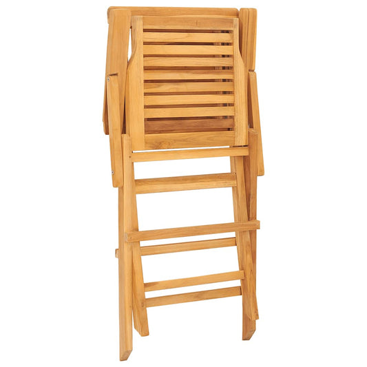 vidaXL Καρέκλες Κήπου Πτυσσόμενες 8 τεμ. 56x63x90 εκ. Μασίφ Ξύλο Teak