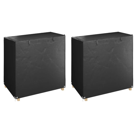 vidaXL Κάλυμμα Κούνιας 2 τεμ. 8 Κρίκοι 125x90x135/165 εκ Πολυαιθυλένιο