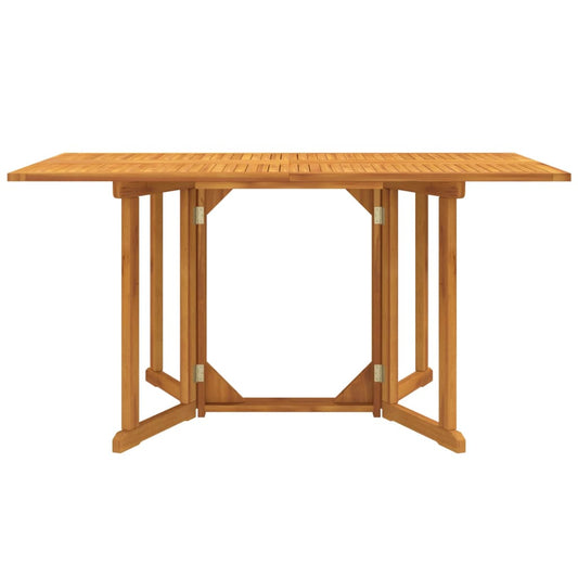 vidaXL Τραπέζι Κήπου Butterfly Πτυσσόμενο 150x90x75 εκ. Μασίφ Teak