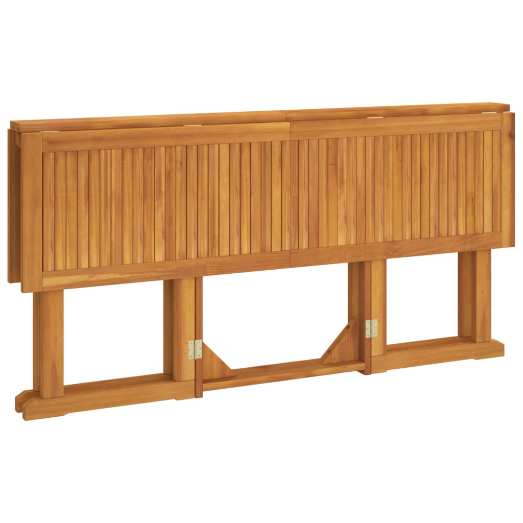 vidaXL Τραπέζι Κήπου Butterfly Πτυσσόμενο 150x90x75 εκ. Μασίφ Teak