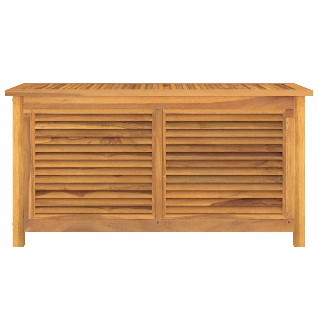 vidaXL Μπαούλο Αποθήκευσης Κήπου με Τσάντα 114x50x58εκ Μασίφ Ξύλο Teak