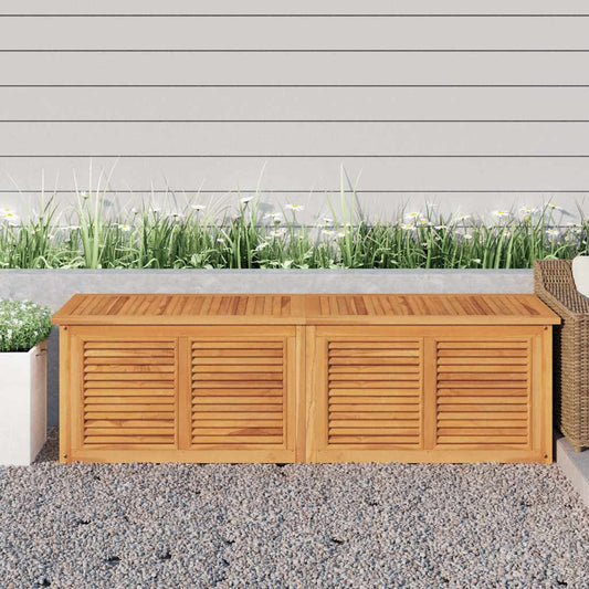 vidaXL Μπαούλο Αποθήκευσης Κήπου με Τσάντα 175x50x55εκ Μασίφ Ξύλο Teak