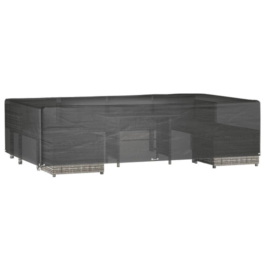 vidaXL Κάλυμμα Επίπλων Κήπου Ορθογώνιο με 12 Κρίκους 315x180x75 εκ.