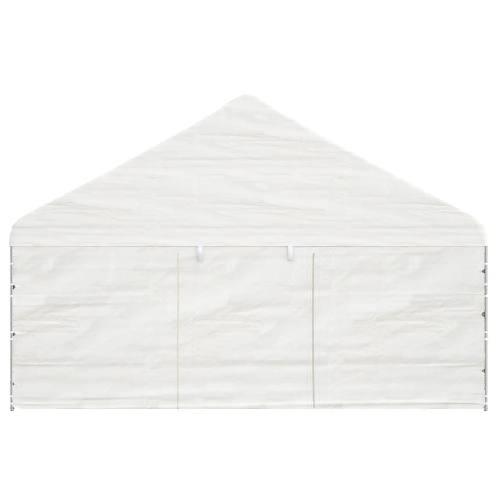 vidaXL Κιόσκι με Τέντα Λευκό 4,46 x 5,88 x 3,75 μ. από Πολυαιθυλένιο