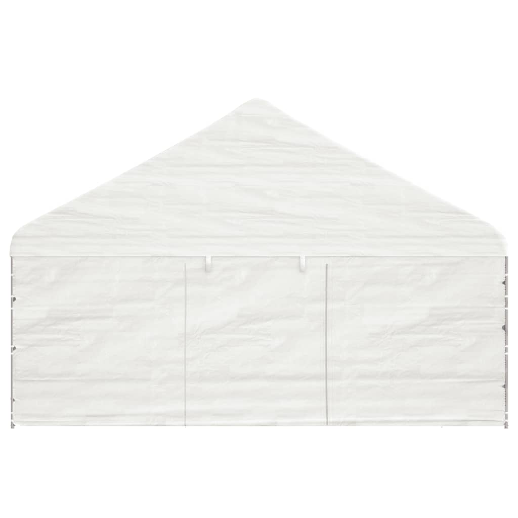 vidaXL Κιόσκι με Τέντα Λευκό 17,84 x 5,88 x 3,75 μ. από Πολυαιθυλένιο
