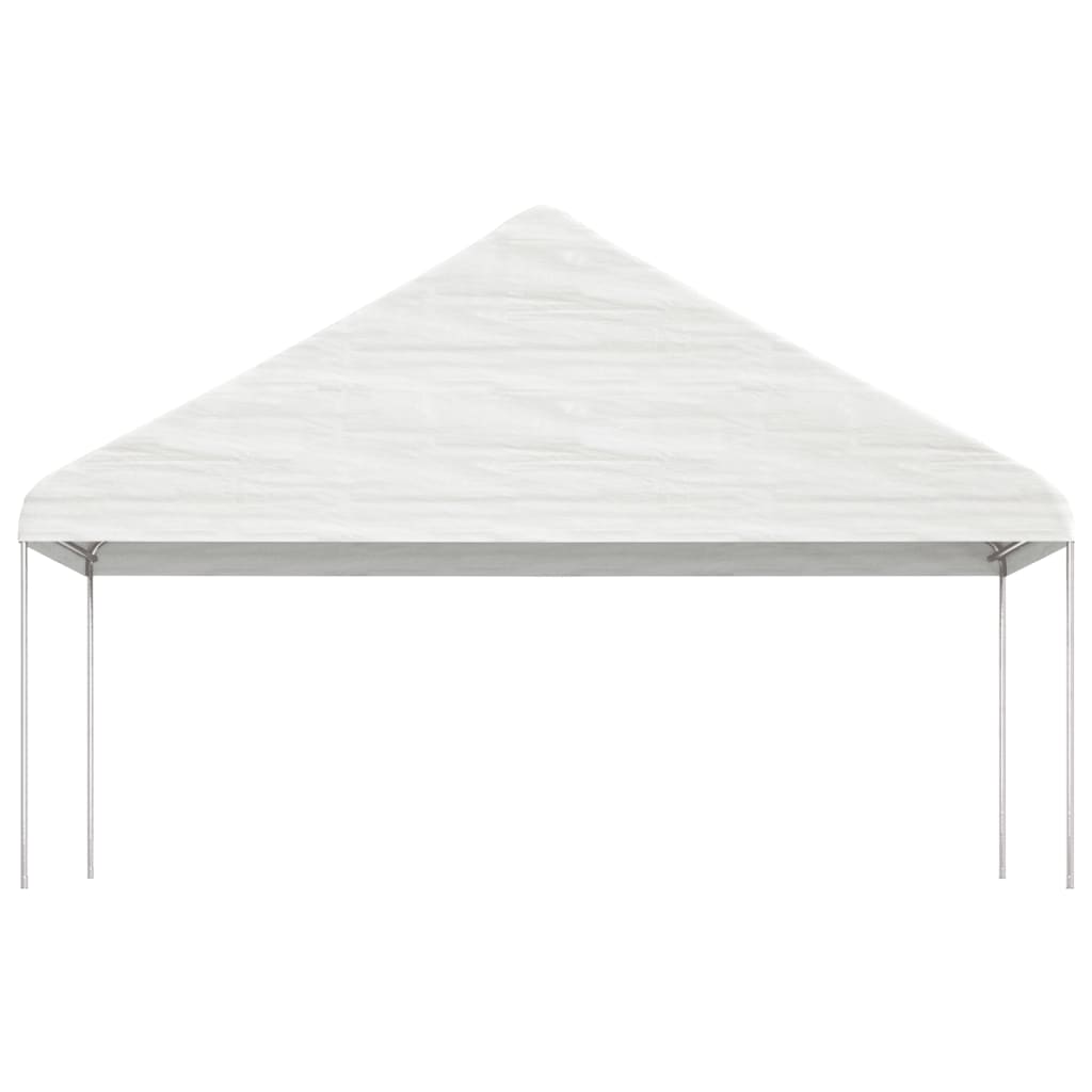 vidaXL Κιόσκι με Τέντα Λευκό 8,92 x 5,88 x 3,75 μ. από Πολυαιθυλένιο