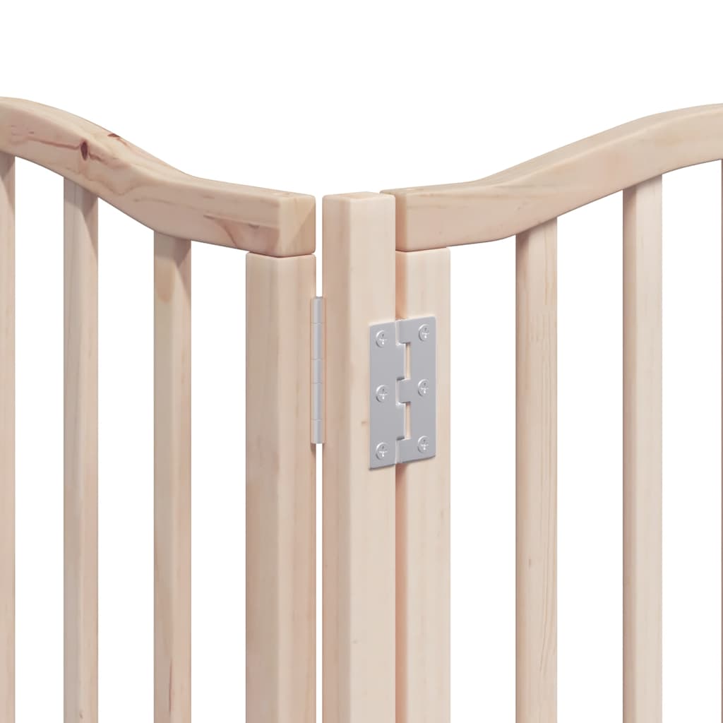 vidaXL Διαχωριστικό Σκύλων/Πόρτα Πτυσσόμενο 12 Πάνελ 600εκ Ξύλο Λεύκας