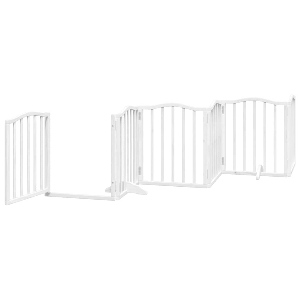 vidaXL Διαχωριστικό Σκύλων/Πόρτα Πτυσσόμενο 15 Πάνελ 750εκ Ξύλο Λεύκας