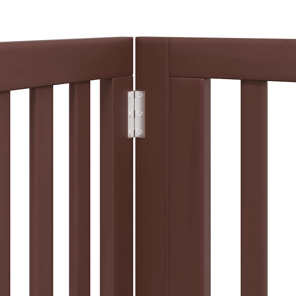 vidaXL Διαχωριστικό Σκύλων/Πόρτα Πτυσσόμενο 8 Πάνελ 640εκ Ξύλο Λεύκας