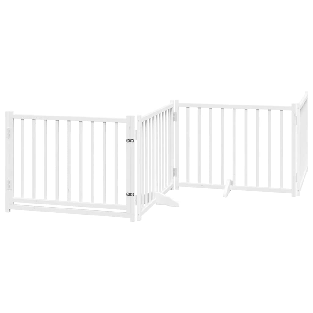 vidaXL Διαχωριστικό Σκύλων/Πόρτα Πτυσσόμενο 8 Πάνελ 640εκ Ξύλο Λεύκας