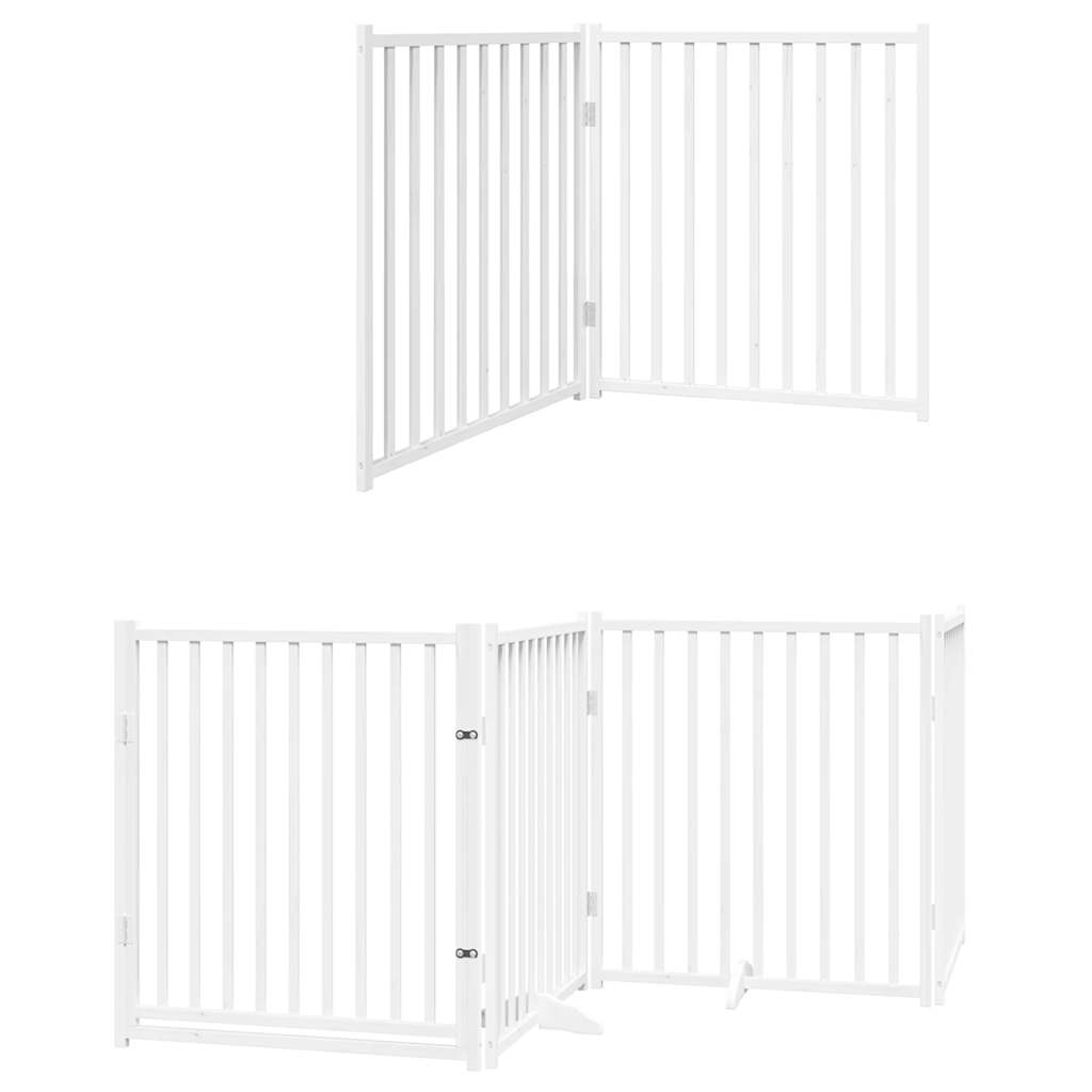 vidaXL Διαχωριστικό Σκύλων/Πόρτα Πτυσσόμενο 10 Πάνελ 800εκ Ξύλο Λεύκας