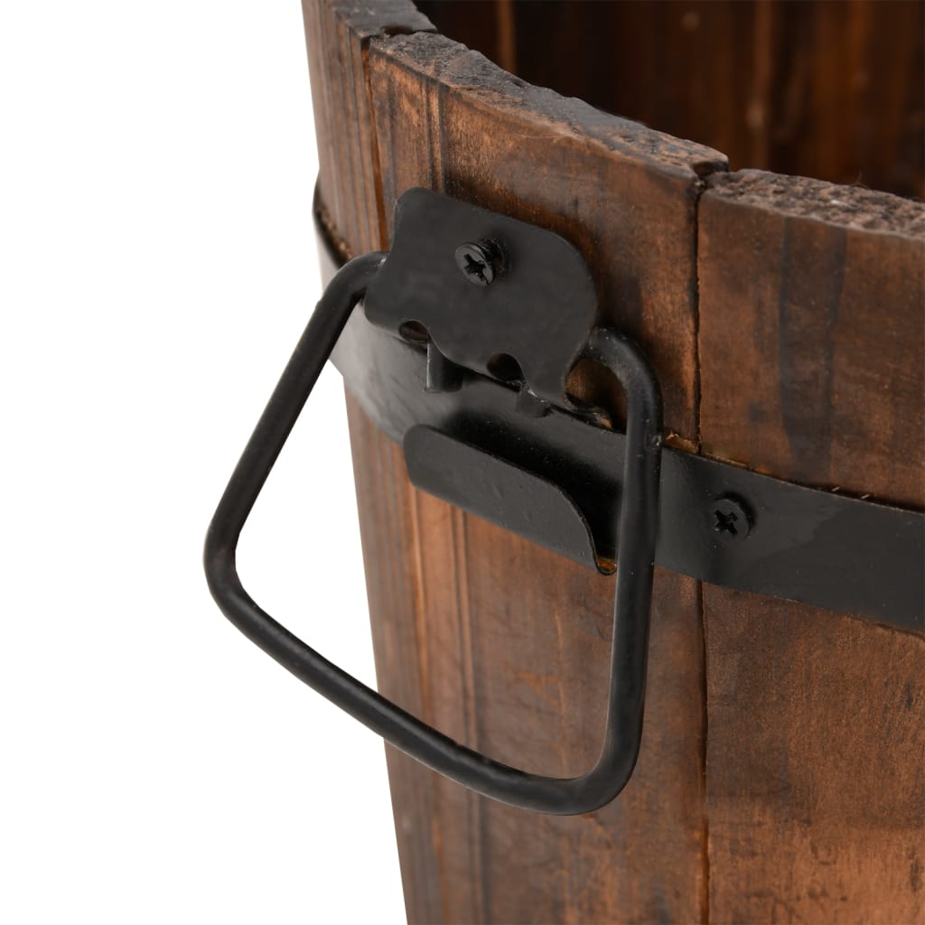 vidaXL Ζαρντινιέρα Σετ 3 Τεμαχίων από Μασίφ Ξύλο Ελάτης