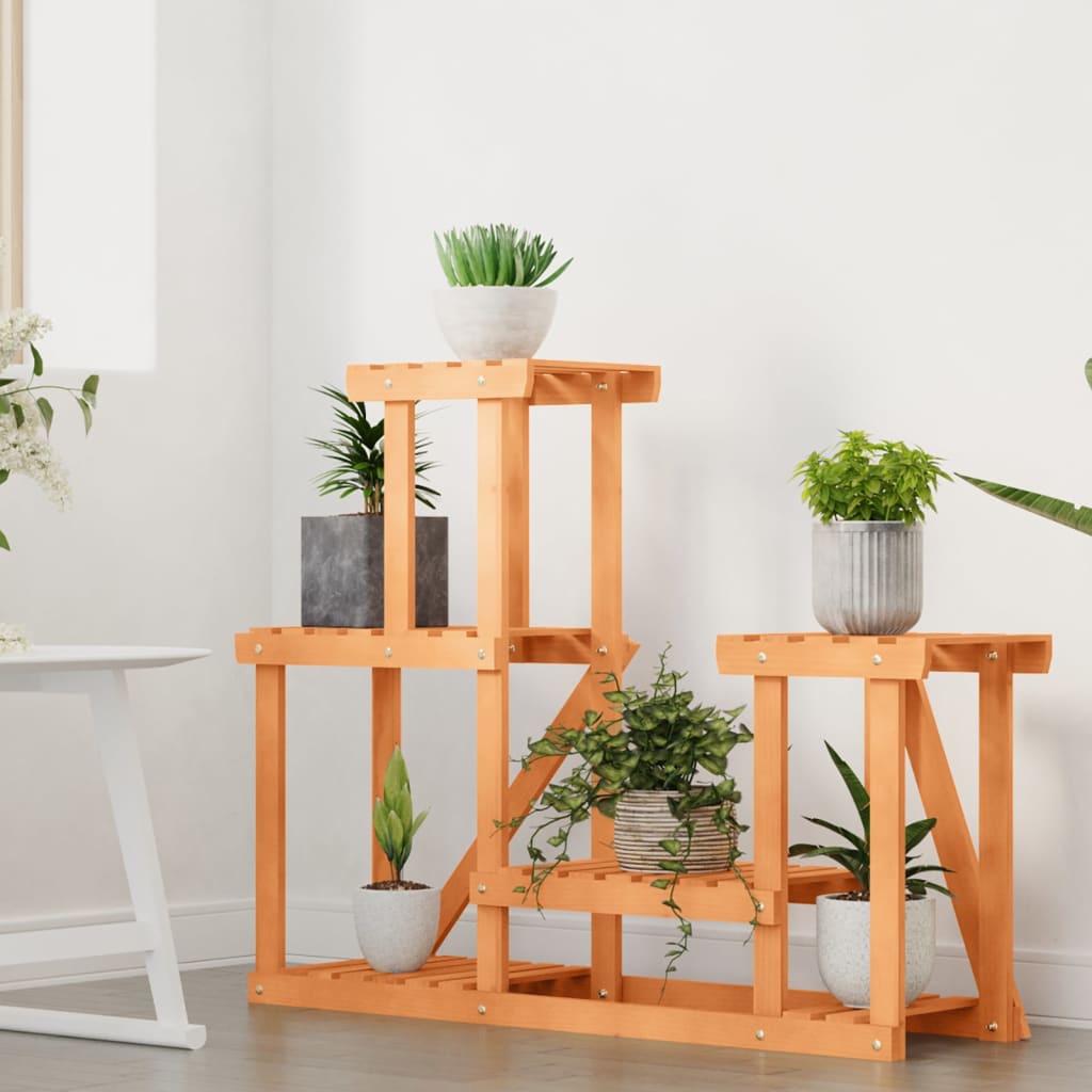 vidaXL Βάση Λουλουδιών 90x25x73,5 εκ. από Μασίφ Ξύλο Ελάτης