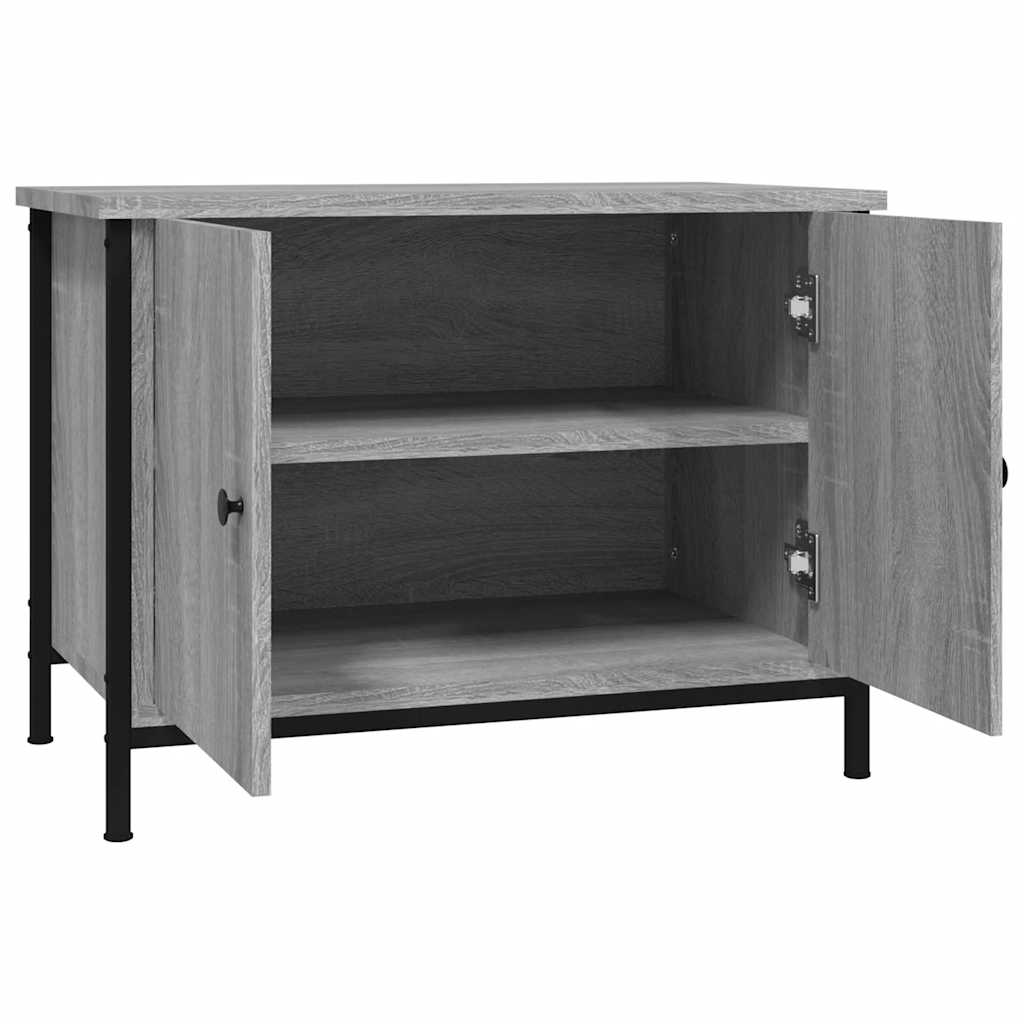 vidaXL Έπιπλο Τηλεόρασης με Πόρτες Γκρι Sonoma 60x35x45 εκ Επεξ. Ξύλο