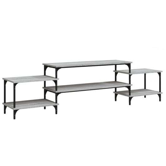 vidaXL Έπιπλο Τηλεόρασης Γκρι Sonoma 197x35x52 εκ. Επεξεργασμένο Ξύλο