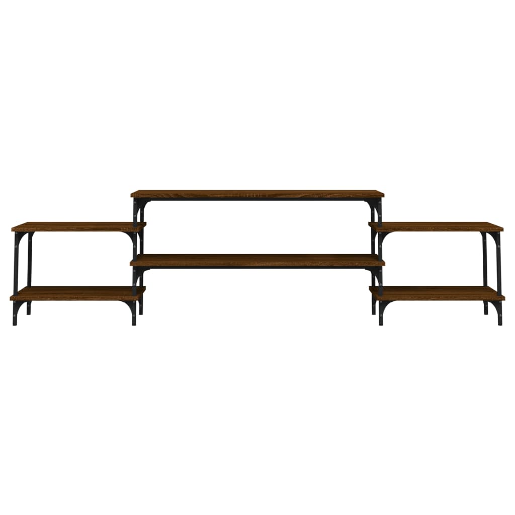 vidaXL Έπιπλο Τηλεόρασης Καφέ Δρυς 197x35x52 εκ. Επεξεργασμένο Ξύλο