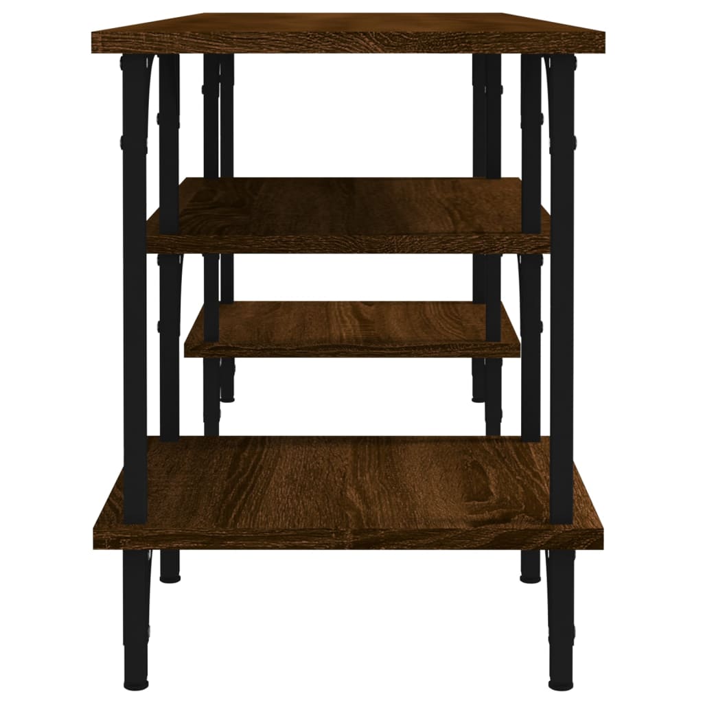 vidaXL Έπιπλο Τηλεόρασης Καφέ Δρυς 102x35x45,5 εκ. Επεξεργασμένο Ξύλο