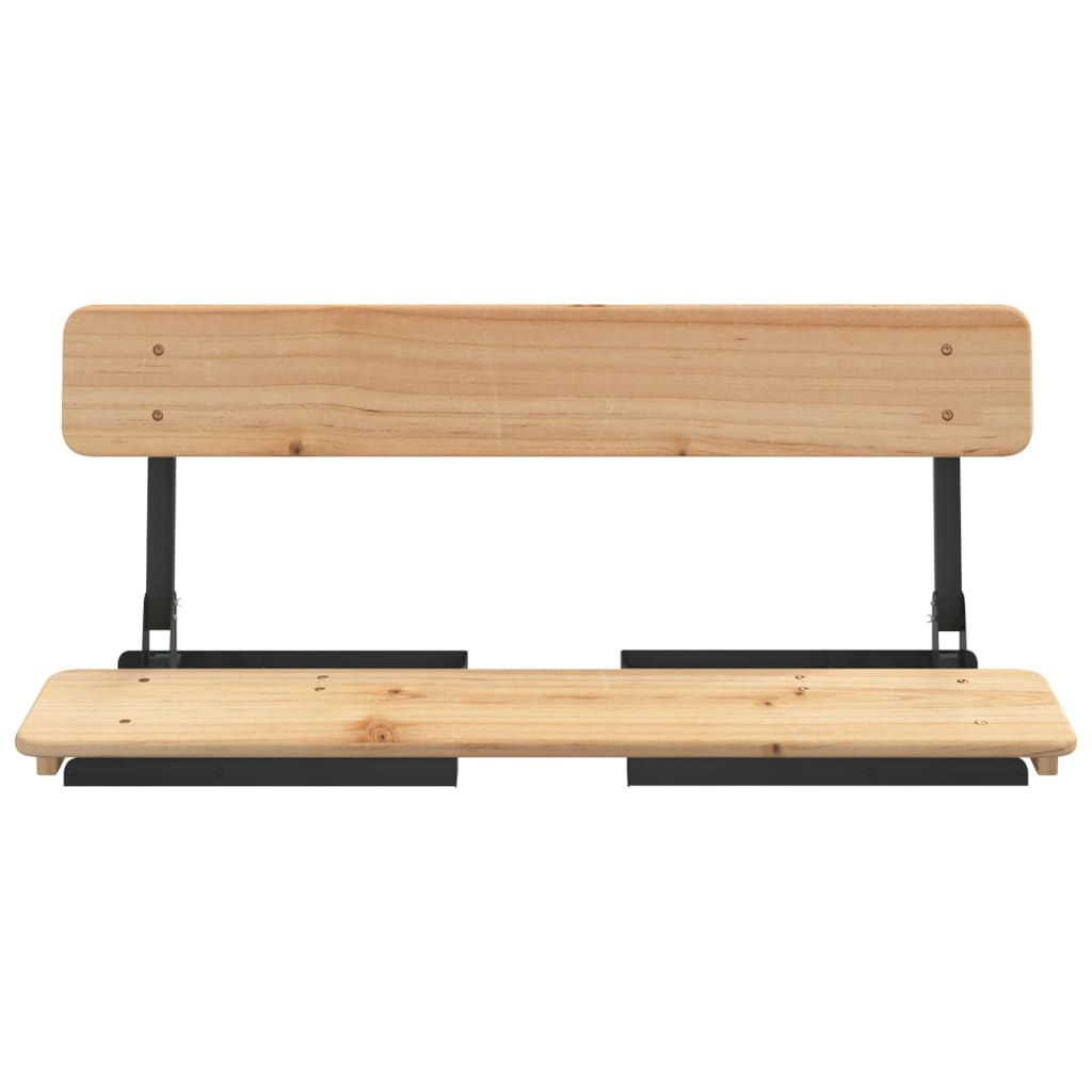 vidaXL Τραπέζι Μπύρας Πτυσσόμενο Σετ 3 Τεμαχίων από Μασίφ Ξύλο Ελάτης