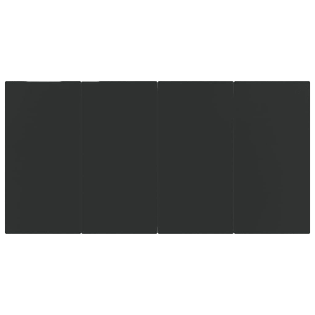 vidaXL Σετ Τραπεζαρίας Κήπου 7 Τεμαχίων Μαύρο