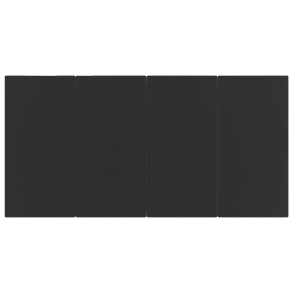 vidaXL Σετ Τραπεζαρίας Κήπου 5 Τεμαχίων Μαύρο από Ρατάν PVC