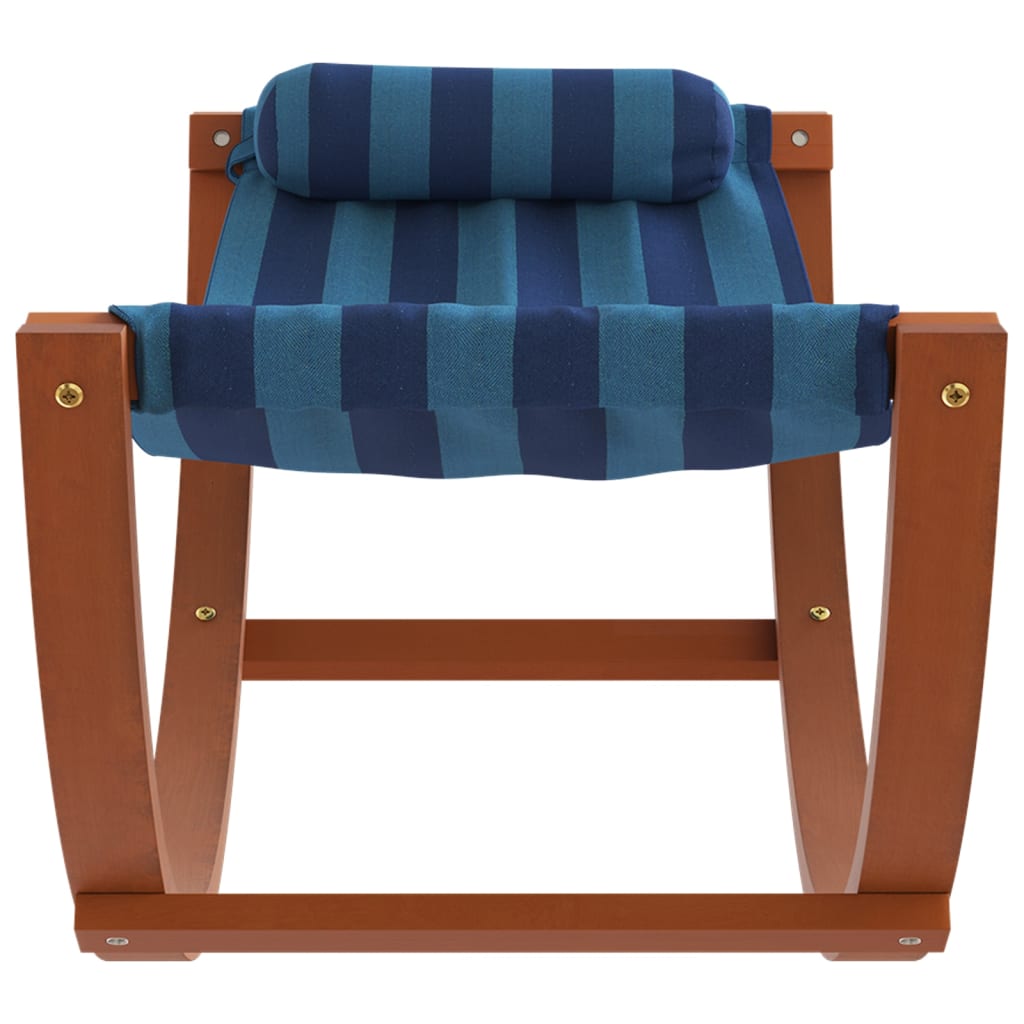 vidaXL Αιώρα για Παιδιά Κουνιστή Μπλε Ριγέ Υφασμάτινη