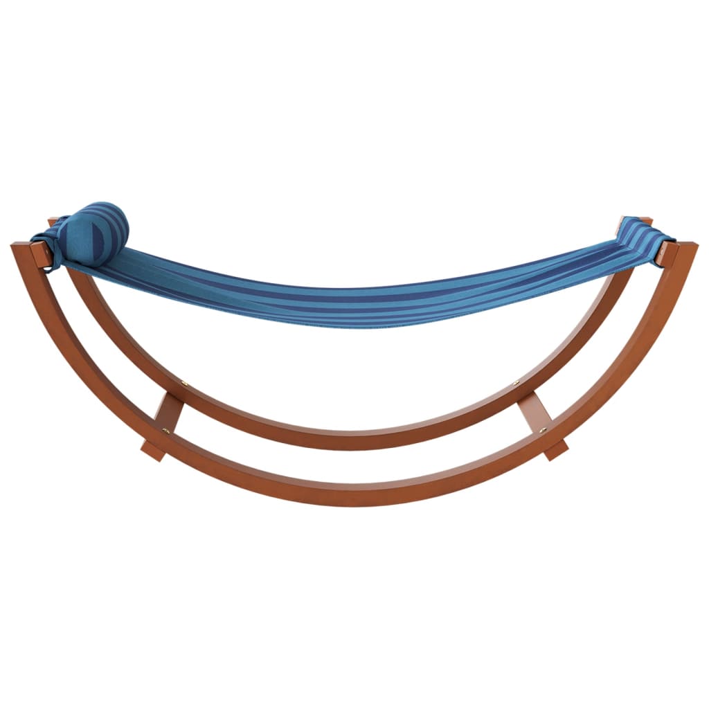 vidaXL Αιώρα για Παιδιά Κουνιστή Μπλε Ριγέ Υφασμάτινη