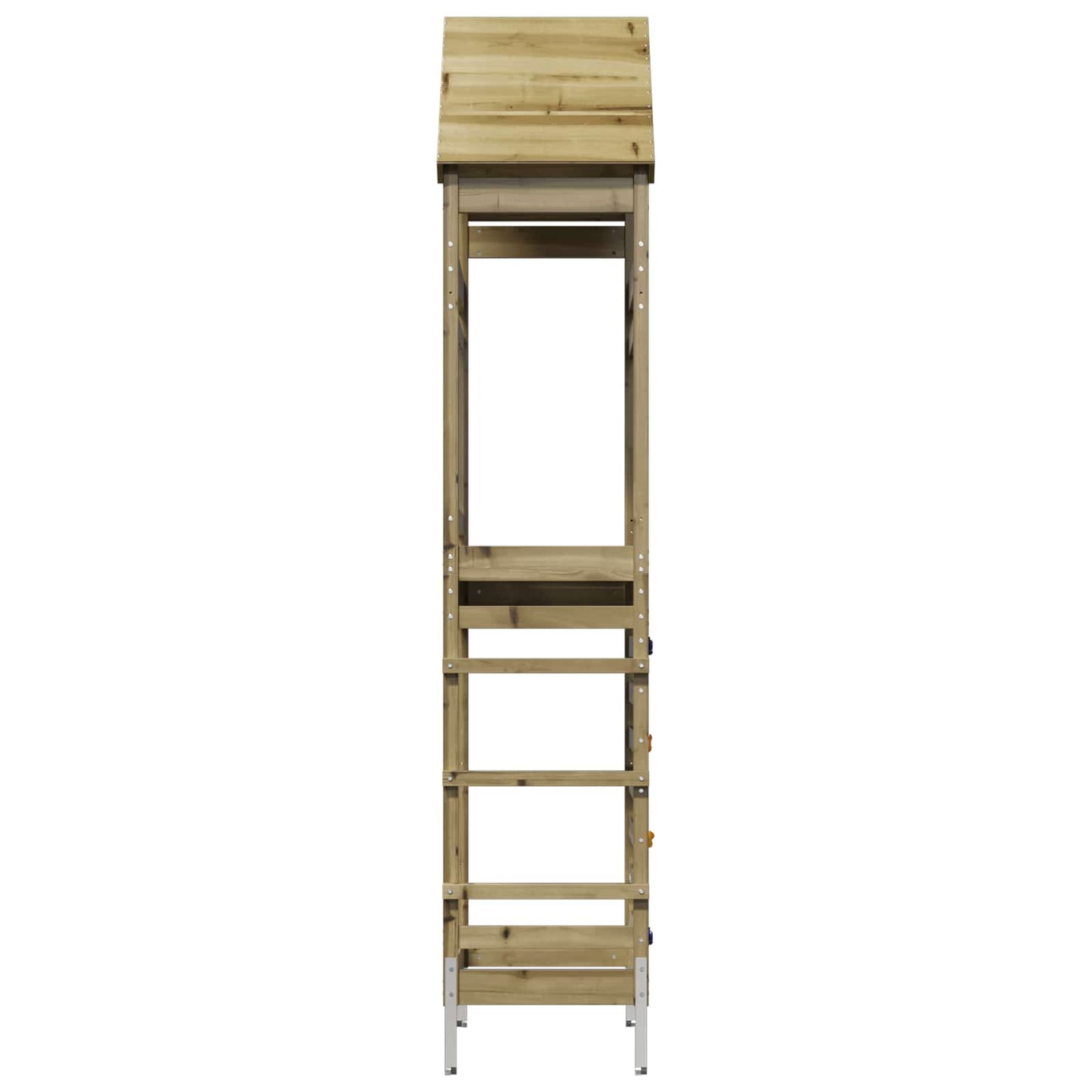 vidaXL Πύργος Εξωτερικού Παιχνιδιού Φυσικό 53 x 85 x 264 εκ.