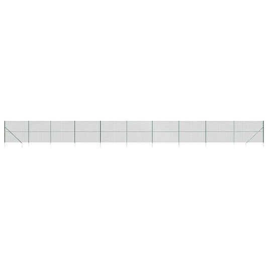vidaXL Συρματόπλεγμα Περίφραξης Πράσινο 1,8 x 25 μ. με Καρφωτές Βάσεις