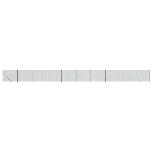 vidaXL Συρματόπλεγμα Περίφραξης Πράσινο 1,8 x 25 μ. με Βάσεις Φλάντζα