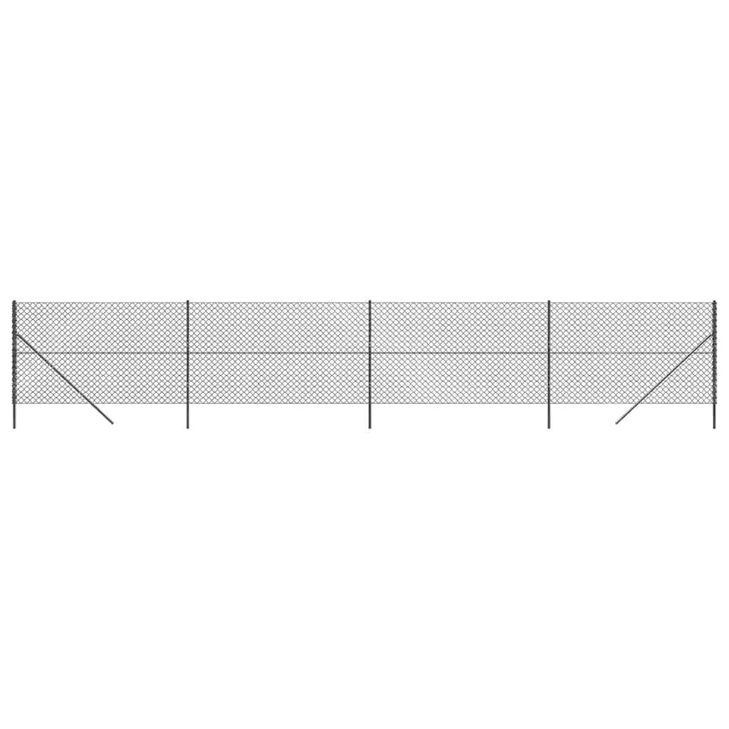 vidaXL Συρματόπλεγμα Περίφραξης Ανθρακί 1,6 x 10 μ.