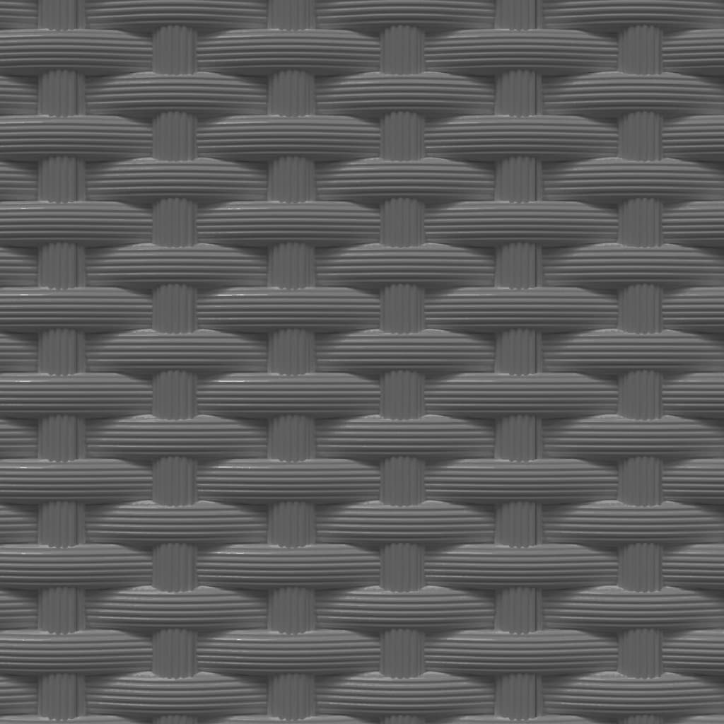 vidaXL Ζαρντινιέρες 4 τεμ. Μαύρες 30 x 30 x 37 εκ. από Πολυπροπυλένιο