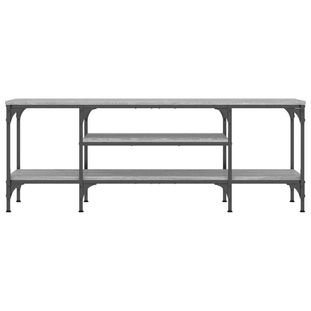 vidaXL Έπιπλο Τηλεόρασης Sonoma Γκρι 121x35x45 εκ. Επεξ. Ξύλο/Σίδερο