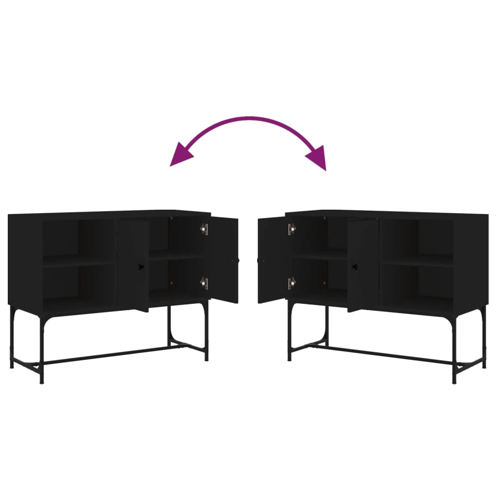 vidaXL Μπουφές Μαύρος 100 x 40 x 79,5 εκ. από Επεξεργασμένο Ξύλο