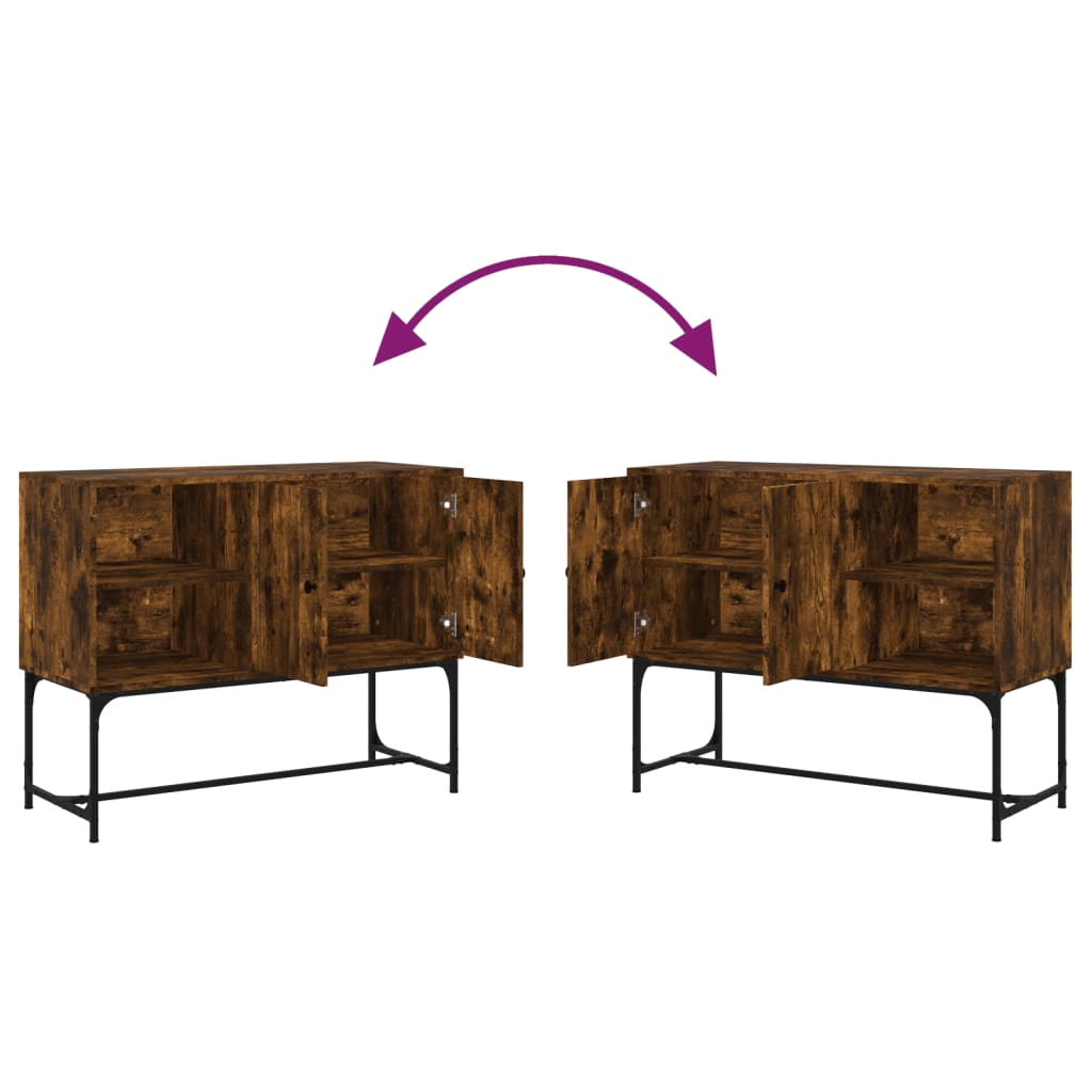 vidaXL Ντουλάπι Καπνιστή Δρυς 100x40x79,5 εκ. από Επεξεργασμένο Ξύλο