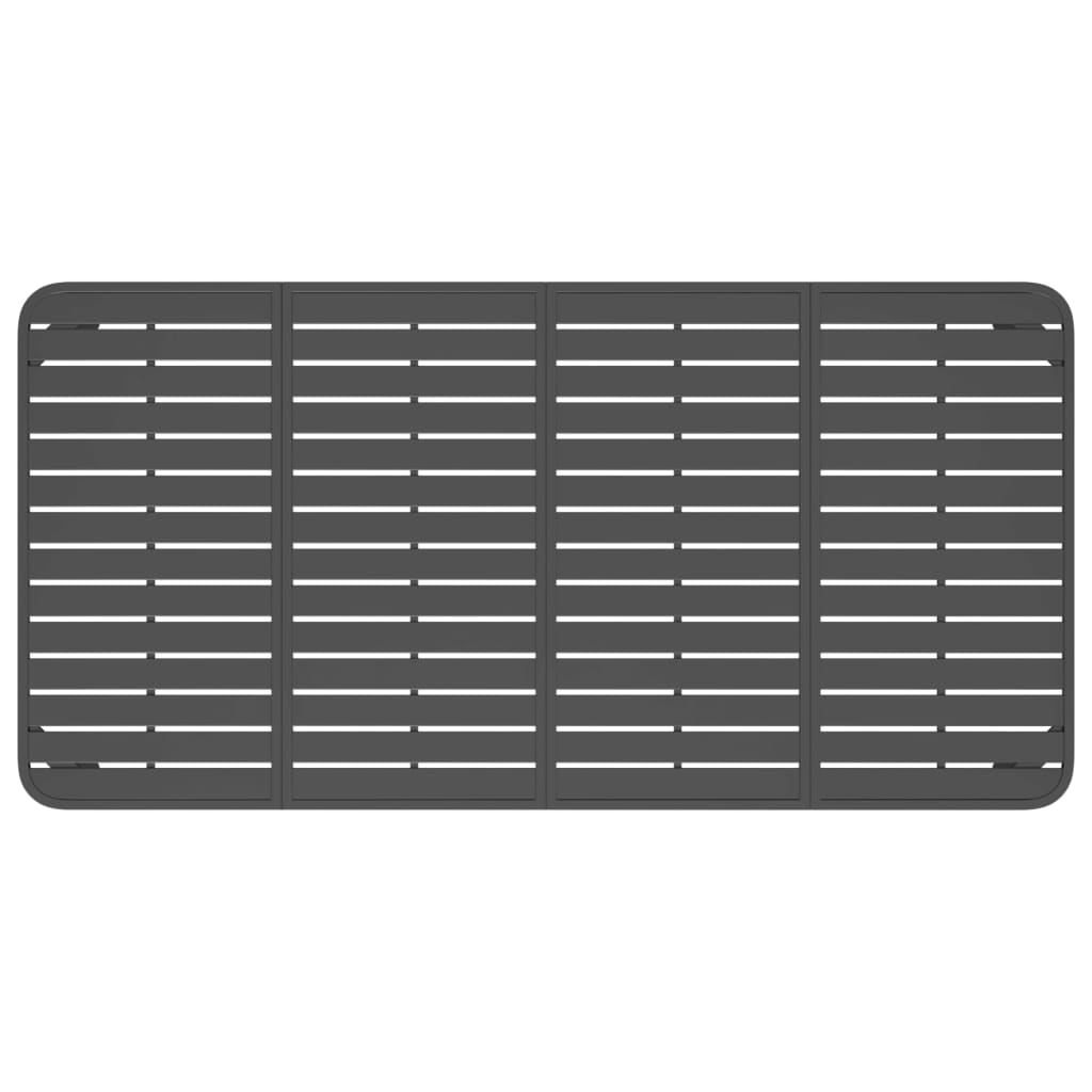 vidaXL Τραπέζι Κήπου Ανθρακί 200x100x71 εκ. Ατσάλινο