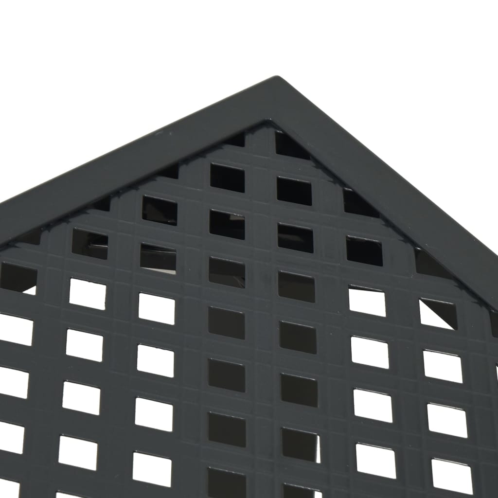 vidaXL Τραπέζι Κήπου Ανθρακί 50 x 50 x 72 εκ. Ατσάλινο