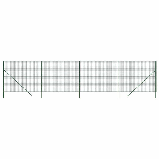 vidaXL Συρματόπλεγμα Περίφραξης Πράσινο 1,8x10 μ. Γαλβανισμένο Ατσάλι