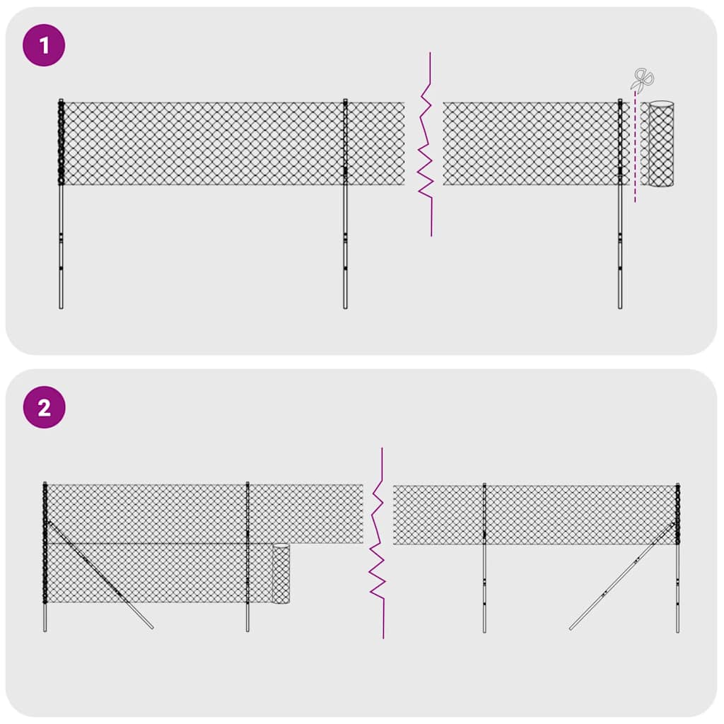 vidaXL Συρματόπλεγμα Περίφραξης Πράσινο 1,2x25 μ. Γαλβανισμένο Ατσάλι