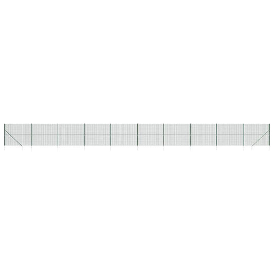 vidaXL Συρματόπλεγμα Περίφραξης Πράσινο 1,8 x 25 μ. με Καρφωτές Βάσεις