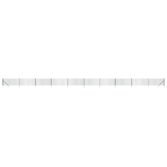 vidaXL Συρματόπλεγμα Περίφραξης Πράσινο 0,8 x 25 μ. με Καρφωτές Βάσεις