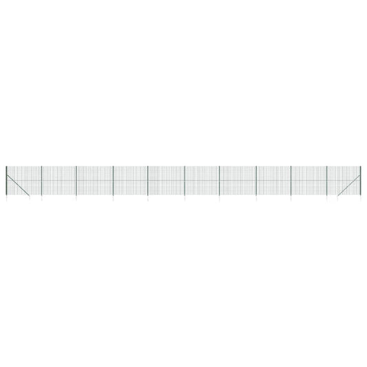 vidaXL Συρματόπλεγμα Περίφραξης Πράσινο 1,6 x 25 μ. με Καρφωτές Βάσεις