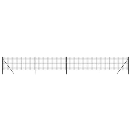 vidaXL Συρματόπλεγμα Περίφραξης Ανθρακί 1 x 10 μ. από Γαλβαν. Ατσάλι